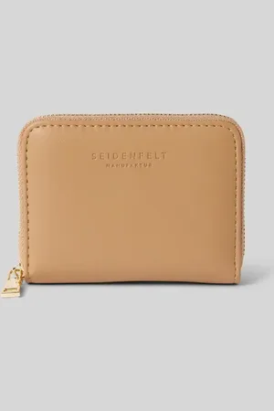 Seidenfelt Portemonnaie mit Label-Detail Modell 