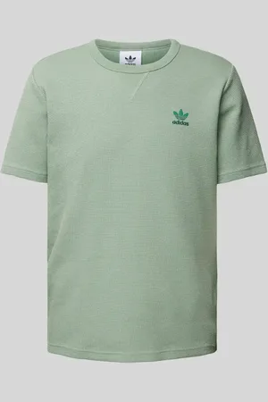 adidas T-Shirt mit Label-Stitching in , Größe S