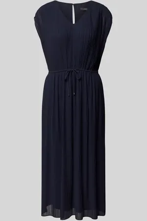 Comma, Midikleid mit Plisseefalten in , Größe 34