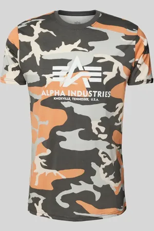 Alpha Industries T-Shirt mit Label-Print in , Größe L