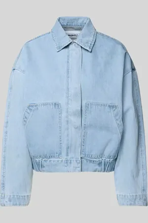 Moves Jeansjacke mit verdeckter Knopfleiste Modell 