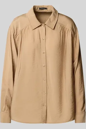 Opus Regular Fit Bluse mit durchgehender Knopfleiste Modell 