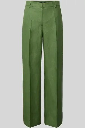 Max Mara Wide Leg Leinenhose mit Bügelfalten Modell 