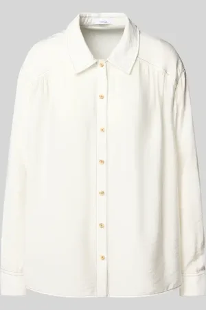 Opus Regular Fit Bluse mit durchgehender Knopfleiste Modell 