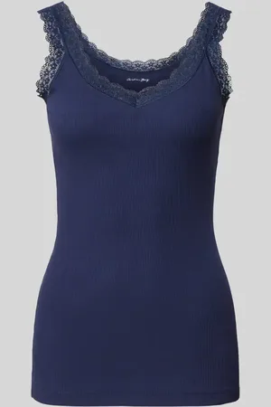 Christian Berg Tanktop mit Spitzenbesatz in , Größe L