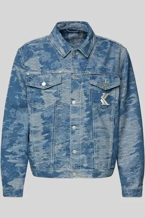 Karl Kani Jeansjacke mit Kentkragen in , Größe L