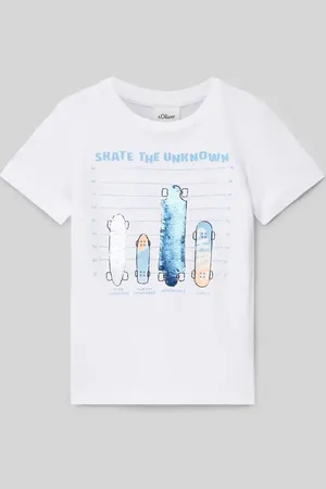 QS by s.Oliver Regular Fit T-Shirt aus reiner Baumwolle in , Größe 128