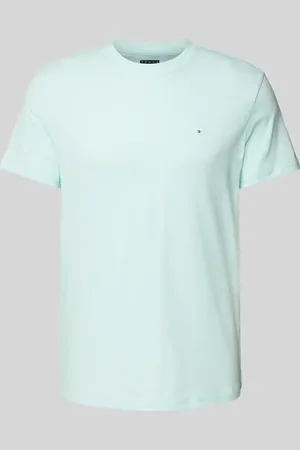 Tommy Hilfiger Regular Fit T-Shirt aus reiner Baumwolle mit Label Print in , Größe L