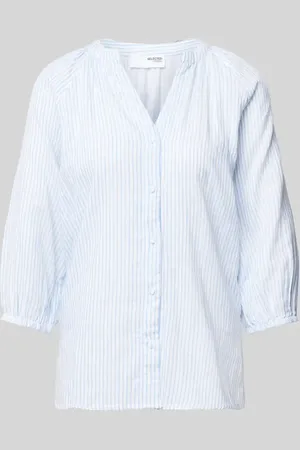 SELECTED Regular Fit Bluse mit V-Ausschnitt Modell 