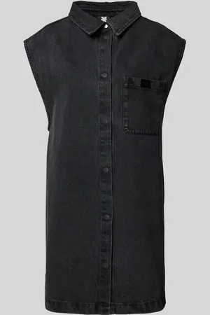 Karo Kauer Jeanskleid mit Brusttasche in , Größe M