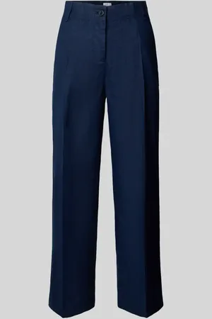 Brax Straight Leg Leinenhose mit verkürztem Schnitt in , Größe 34