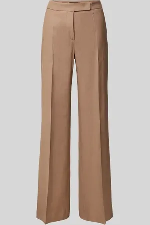 Windsor Slim Fit Leinenhose mit Bügelfalten in , Größe 40