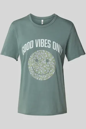 ONLY Regular Fit T-Shirt aus reiner Baumwolle Modell 