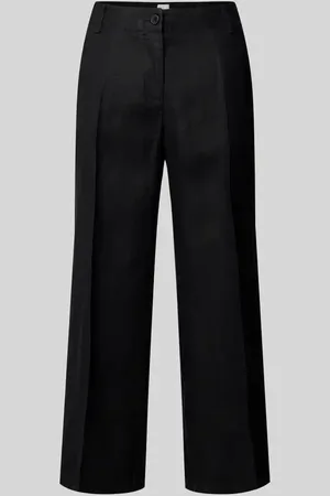 Brax Straight Leg Leinenhose mit verkürztem Schnitt in , Größe 34