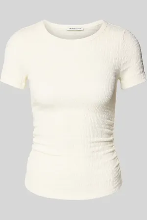 TOM TAILOR Regular Fit T-Shirt in Knitter-Optik in , Größe L