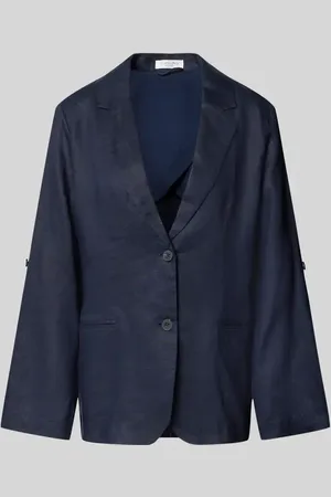 Christian Berg Leinenblazer mit Paspeltaschen in , Größe 34