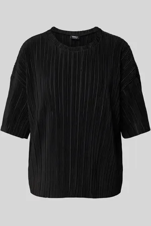 ONLY Boxy Fit T-Shirt mit Plissees Modell 