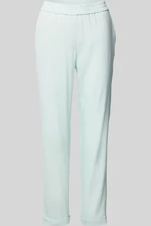 Marc Cain Regular Fit Leinenhose mit elastischem Bund in , Größe 34