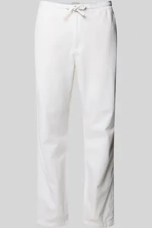 TOM TAILOR Regular Fit Leinenhose mit elastischem Bund in , Größe L