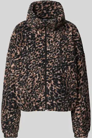 ONLY Loose Fit Fleecejacke mit Stehkragen Modell 
