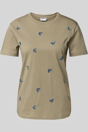 Jake*s T-Shirt mit Motiv-Stitching in , Größe L