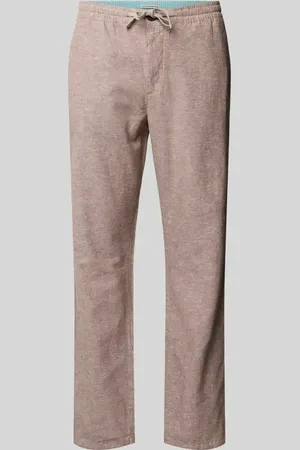 TOM TAILOR Regular Fit Leinenhose mit elastischem Bund in , Größe L