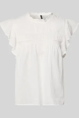 VERO MODA Regular Fit Blusentop aus reiner Baumwolle Modell 
