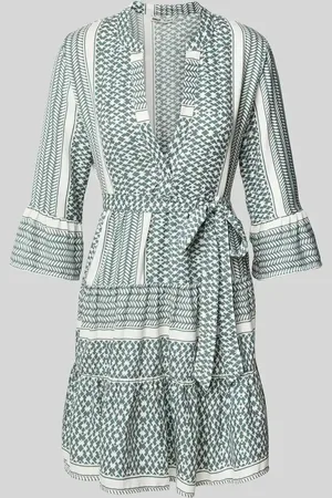 ONLY Tailliertes Blusenkleid mit Allover-Muster Modell 