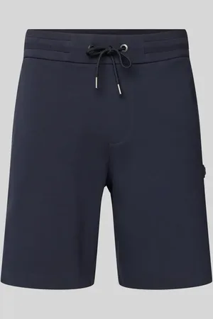 HUGO BOSS Regular Fit Sweatbermudas mit Logo-Applikation Modell 