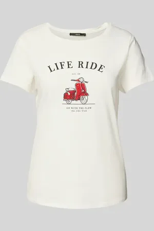 Zero T-Shirt mit Statement- und Motiv-Print in , Größe 36