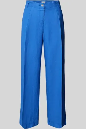Brax Straight Leg Leinenhose mit verkürztem Schnitt in , Größe 34
