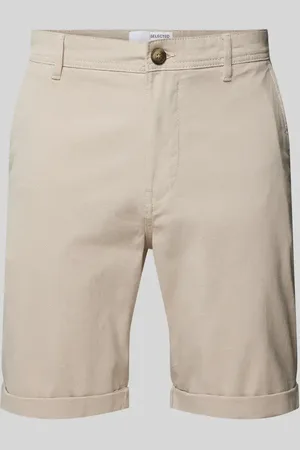 SELECTED Slim Fit Shorts mit Strukturmuster Modell 