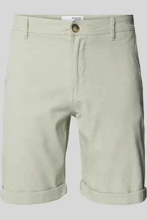 SELECTED Slim Fit Shorts mit Strukturmuster Modell 