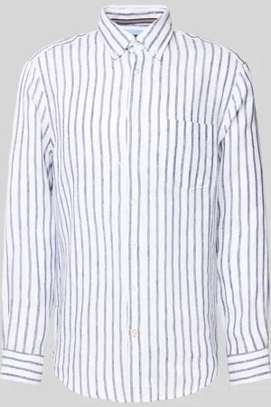 Christian Berg Regular Fit Leinenhemd mit Button-Down-Kragen in , Größe 3XL