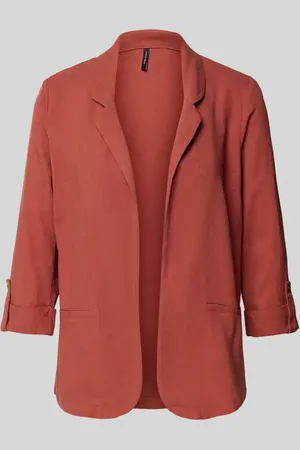 VERO MODA Regular Fit Blazer aus Viskose-Leinen-Mix Modell 