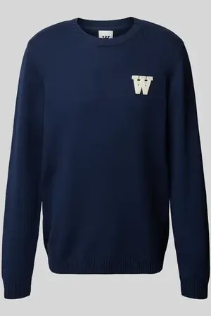 WoodWood Relaxed Fit Strickpullover aus reiner Baumwolle in , Größe L