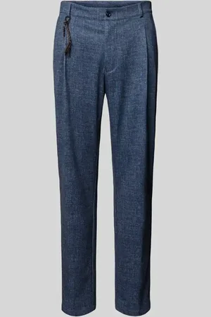 Club of Gents Regular Fit Bundfaltenhose mit Applikation Modell 