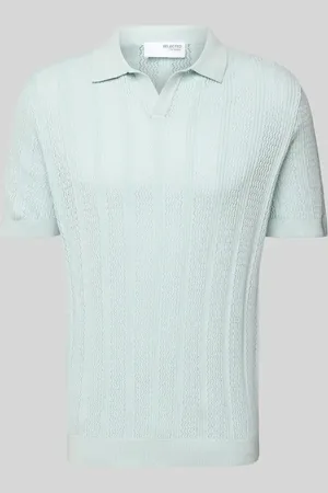 SELECTED Poloshirt in Strick-Optik Modell 