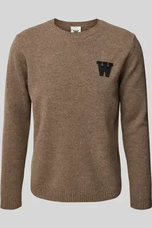 WoodWood Wollpullover in Strick-Optik in , Größe L