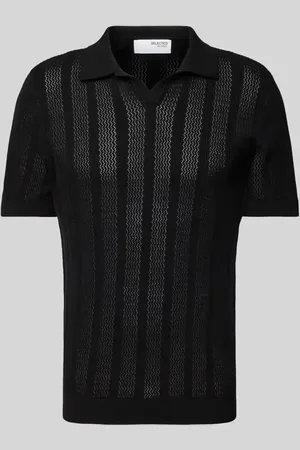 SELECTED Poloshirt in Strick-Optik Modell 
