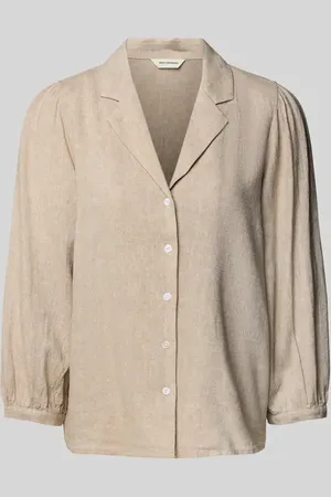 MSCH Relaxed Fit Leinenbluse mit Resortkragen Modell 