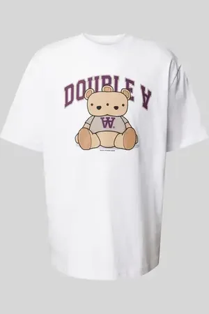 WoodWood T-Shirt mit Label-Print in , Größe L