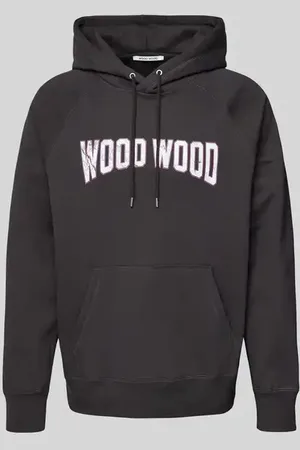 WoodWood Oversized Hoodie mit Label-Print in , Größe L