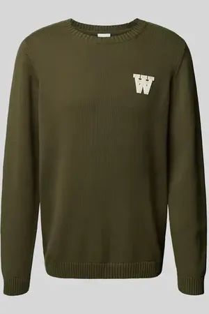 WoodWood Relaxed Fit Strickpullover aus reiner Baumwolle in , Größe L