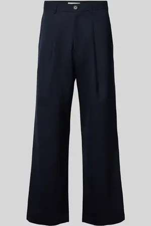 WoodWood Relaxed Fit Stoffhose mit Kellerfalten in , Größe 48
