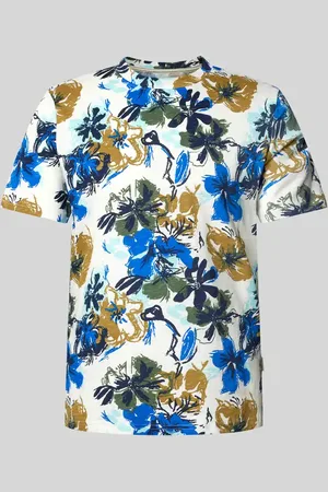 Blend T-Shirt mit geripptem Rundhalsausschnitt Modell 