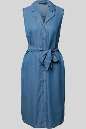 VERO MODA Tailliertes Jeanskleid mit Bindegürtel Modell 