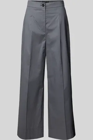 Luisa Cerano Wide Leg Bundfaltenhose mit elastischem Bund in , Größe 44