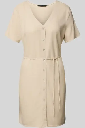 VERO MODA Loose Fit Minikleid aus Viskose-Leinen-Mix Modell 