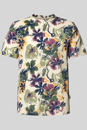 Blend T-Shirt mit geripptem Rundhalsausschnitt Modell 